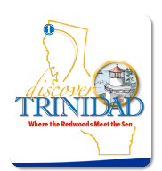 Trinidad California on a CA map illustration